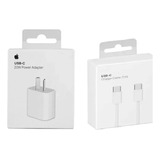 Cargador iPhone 15 Pro Max 20w Con Cable Usb C Original 