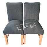 Sillas Vestidas Reforzadas Combo X2 En Chenille O Eco Cuero.