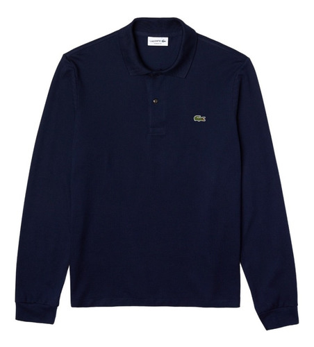 Chomba Lacoste Hombre Manga Larga L1312 Classic Ft Azul M Pr