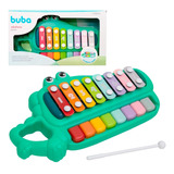 Brinquedo Musical Xilofone Infantil Jacaré Para Bebê - Buba