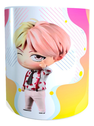 Taza Regalo Tazón Sublimado Chibi Bts V Animados