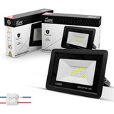 Kit 2 Refletor Lumi Led 100w Holofote Bivolt Prova Dágua Ip66 Cor Da Carcaça Preto Cor Da Luz Branco-frio 110v/220v