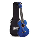 Mahalo Hano Serie Ukelele Concierto Mh2 Azul Transparente