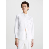 Camisa Satin Blanco Para Mujer Calvin Klein