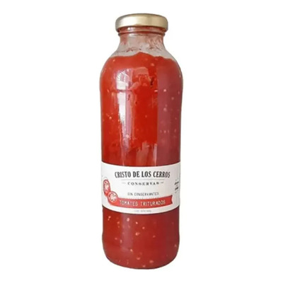 Salsa De Tomate Triturado Cristo De Los Cerros X480gr