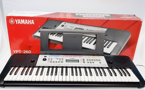 Teclado Yamaha Ypt-260 Piano Portatil 61 Teclas Auxiliar 