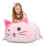 Anzitinlan Bonita Silla De Puf De Gato Para Nios, Decoracin