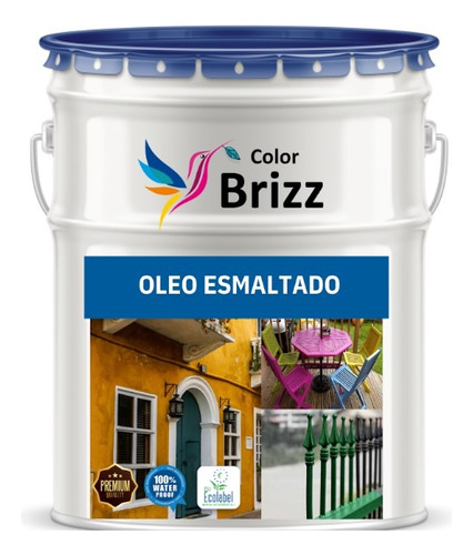 Oleo Esmaltado Verde Baum Y Colorbrizz (galon)