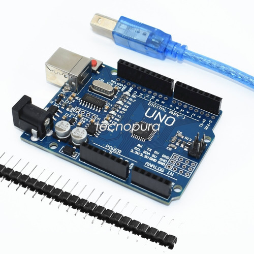 Placa Ard. Uno R3 Mega328p Ch340g Smd Compatible + Cable Usb