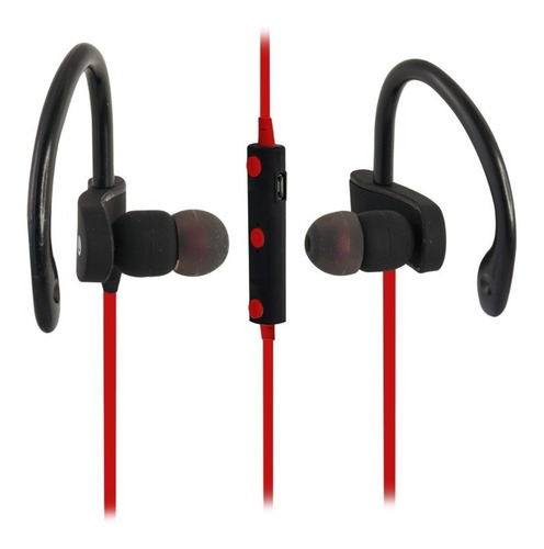 Audífono Deportivo Bluetooth In Ear Manos Libres Rojo Mlab