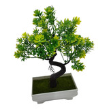 Arbol Bonsai Artificial Decoración Para Oficina Escritorio