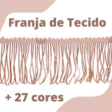 Franja De Tecido Salmão - 5cm Rolo C/10 Metros - Nybc