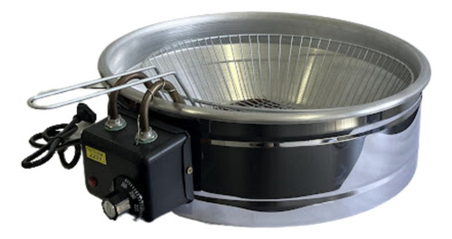 Fritadeira Elétrica Inox Tacho 4l 110 Ou 220v C/ Termostato