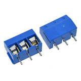 5x Pack Terminal Eléctrico Kf301- Azul 3 Pin