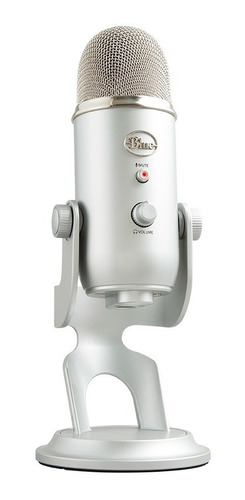 Microfono Streamer Blue Yeti Silver