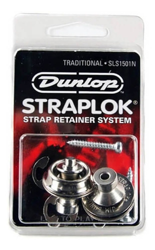 Strap Lock Dunlop Sls1501n Roldana Tradicional Nickel