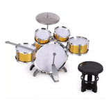 Bateria Musical Juguete Jazz Drum Niño 5 Tambores + Piso