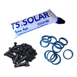 Kit Manutenção Aquec Solar Oring Azul + Graxa Pinos Ts Solar