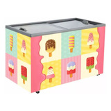 Adesivo Personalizado Freezer Sorveteria 100cm X 80cm X 70cm