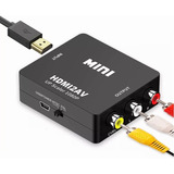 Convertidor De Hdmi A Rca Av 1080p, Adaptador De Tv, Audio