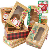 Caja Para Regalos 12 Cajas De Galletas De Navidad, Contenedo