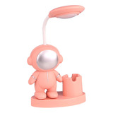 Lampara Velador Astronauta Led Usb Infantil Portalapiz Mesa