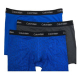 Boxer Trunk Calvin Klein Azul/gris 100% Original Y Nuevo 