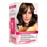 Kit Tintura Excellence Creme Loreal 4 Castaño X45 G