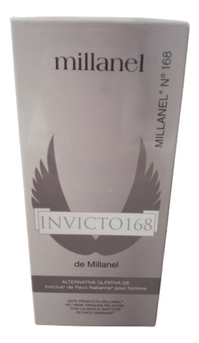 Perfume Masculino De Millanel N° 168, Invicto, 100 Ml.
