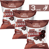 Kit 3 Biscoitos Fit Chocolate Com Whey Protein Wheyviv 45g