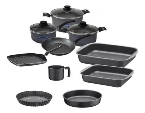 Combo Cocina Tramontina Set 11 Unidades Teflon Antiadherente