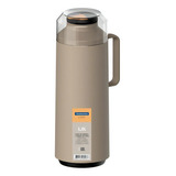 Exata Termo 1.00 Lts Negro Con Pico Vertedor Tramontina Color Beige