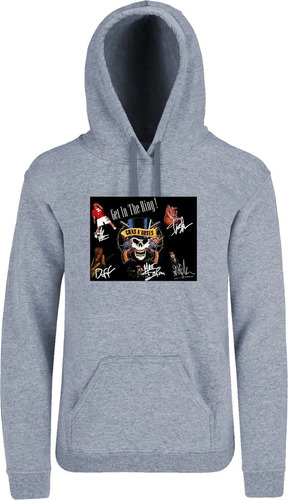 Sudadera Hoodie Guns And Roses Mod. 0041 Elige Color
