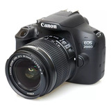 Camara Profesional Canon Eos 2000d T7 Dslr Full Hd 24mp New