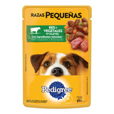 Sobres Pedigree X24 Perro Adulto Res Y Vegetales 100g C/u