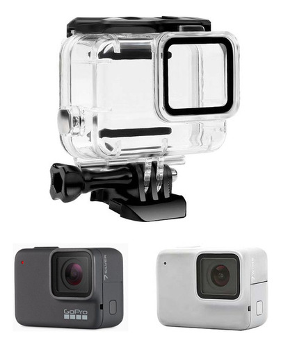 Caixa Estanque Case Housing Skeleton Para Gopro Hero 7 White/silver -  Sem Remoção Lente...