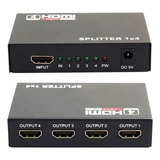 Divisor Hdmi Hdcp Splitter 1 Entrada 4 Saídas Full Hd 1x4