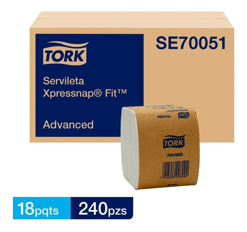 Servilleta Tork Xpressnap Fit 9 Paquetes X 240 Unidades