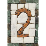 Número Em Mosaico Ii - 10x15cm 10x15cm