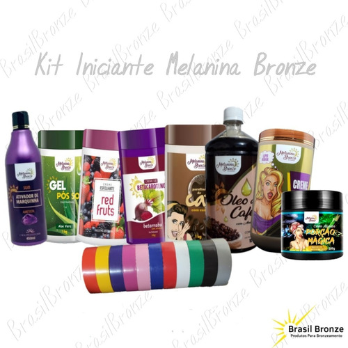 Kit Iniciante Melanina Bronze + 10 Fitas