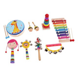 Niños Instrumentos Musicales Juguetes Niña-9 Piezas-1 -