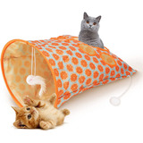 Túnel Plegable Para Gatos, Bolsas Con Pelota De Felpa