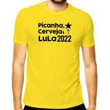 Camiseta Camisa Picanha Cerveja Lula 2022 Lula Presidente