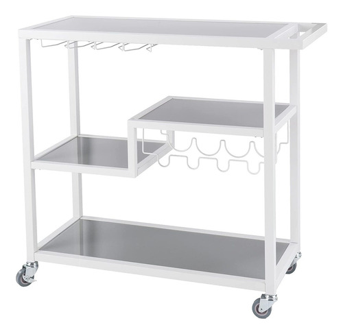 Holly  Martin Zephs Bar Cart White   E Carrito De Bar P...