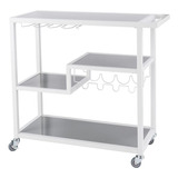 Holly  Martin Zephs Bar Cart White   E Carrito De Bar P...