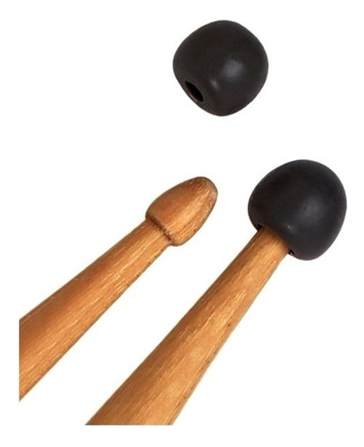 Muteador Baquetas Vic Firth Para Practicar Batería Musicplay Color Gris Oscuro Tamaño 5b