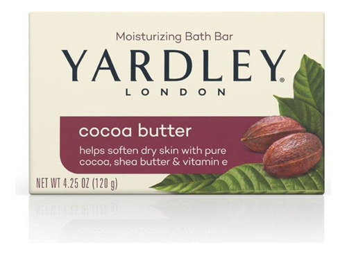 Yardley Jabón En Barra Manteca De Cacao Y Vitamina E 120 g