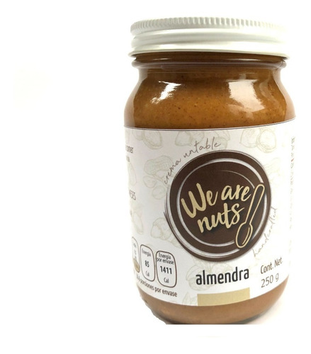 Mantequilla O Crema De Almendras Natural 250g Untable