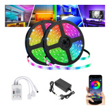 Fita De Led Rgb Ip65 5050 10m Alexa / Google + Fonte + Wifi