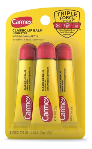 Pack 3 Balsamos Labiales Carmex